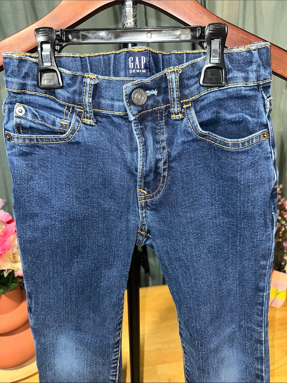 🎉GAP Kids Dark Blue Slim Straight Jeans A204